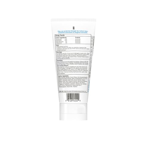 Zealios Sport Performance Ultralight SPF 50 Sunscreen +Hydration, 3 oz Tube, Broad Spectrum, Water & Sweat Resistant (80 min) Non-Greasy, Fragrance-Free Lotion for Swimming, Running & Cycling