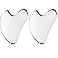 BTYMS Gua Sha Facial Tools, Heart Shaped Guasha Tool Stainless Steel Face Sculpting Tool (Pack of 2)