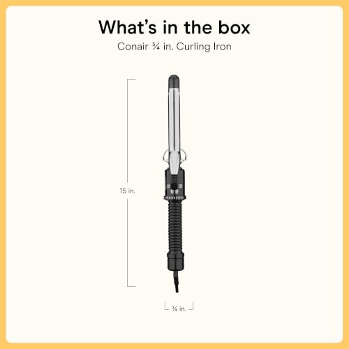 Conair 3/4-in. Curling Iron - 25 Heat Settings, 400°F