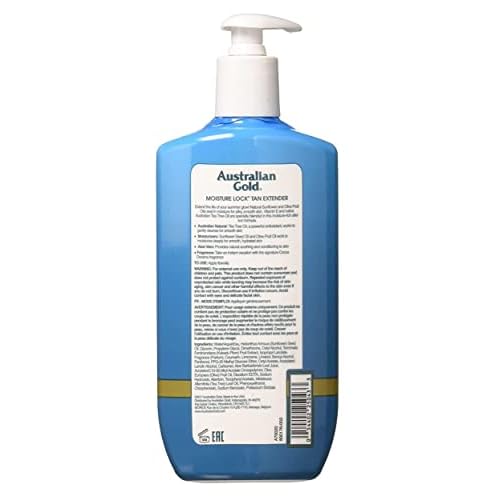 Australian Gold Moist Lock Tan Extender 16 Ounce Pump (473ml) (6 Pack)
