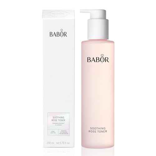 BABOR Soothing Rose Toner, Hydrating Rose Water Essence, Alcohol-Free Toner, Calms & Soothes Sensitive Skin, Deep Hydration & Moisture for Radiant Complexion, 6.7 oz