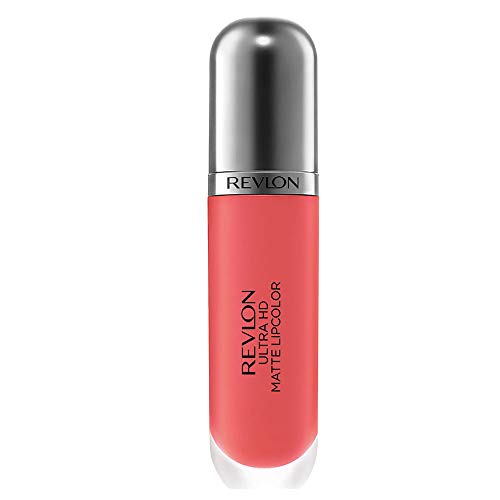 Revlon Ultra HD Matte Lipstick in Flirtation Red, Wax-Free Liquid Lip