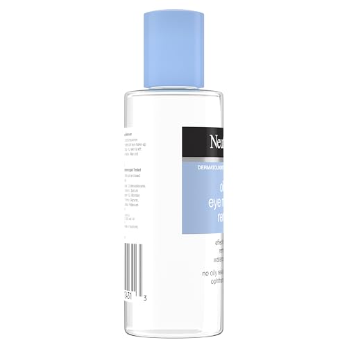 Neutrogena Gentle Oil-Free Eye Makeup Remover & Cleanser for Sensitive Eyes, Non-Greasy Makeup Remover, Waterproof Mascara Remover, Dermatologist & Ophthalmologist Tested, 3.8 fl. oz