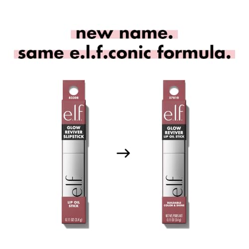 e.l.f. Glow Reviver Lip Oil Stick - Tinted, Non-Sticky Hydrating