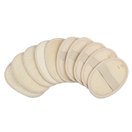 10-Pack Natural Luffa Loofah Sponge - Body Exfoliator