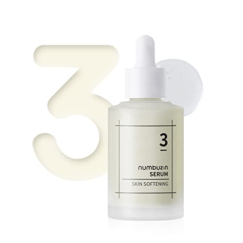 numbuzin No.3 Skin Softening Serum | Pore Care, Textured Skin, Bumpy, Rough Skin, Glass Skin | Bifida, Galactomyces, Niacinamide, Adenosine, Panthenol | Korean Skin Care | 1.69 Fl Oz