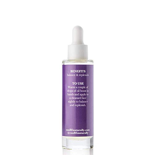 I Can Be Vibrant Night Time Oil Boost, Facial Oil Serum w/Hemp Seed Oil & Cranberry Extract, Nourishing Face Oil for All Skin Types, Parabens, Sulfate & Phthalate Free (1 fl oz)