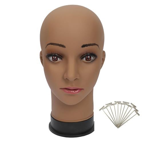 BHD BEAUTY 22" Bald Mannequin Head - Wig Making & Display