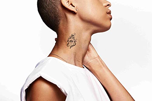 Temporary Tattoos Virgin Mary Praying Hands Cross 6 Sheets