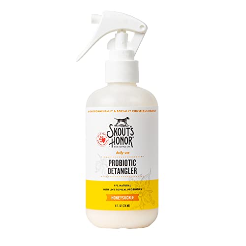 Skout's Honor Probiotic Pet Detangler Spray - 8oz Hydrating Formula