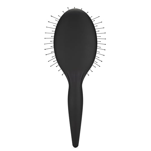 Wet Brush Easy Blowout Detangling Hair Brush, Black, Edgeless HeatFlex Bristles for Blow Dry, Ergonomic Soft-Touch Handle, Maximum Volume, Ceramic Coating Pad Smooths & Straightens