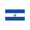 30 El Salvador Flag Temporary Tattoos - Fans Face Stickers