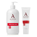 Alpha Skin Care Revitalizing Body Lotion, 12% Glycolic AHA, Simple & Effective Daily Moisturizer Hydroxy Acid, Hydrates & Exfoliates for Soft, Smooth Skin, Anti-Aging, 23 Oz & 3 Oz