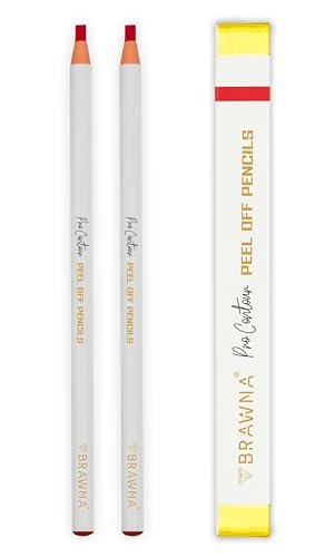 BRAWNA Pro Peel Off Contour Pencil for Eyebrow & Lip Mapping (Set of 2)