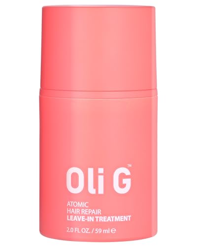 Oli G Atomic Hair Repair Leave-In Treatment 2oz - Anti-Frizz, Strengthening & Moisturizing for All Hair Types