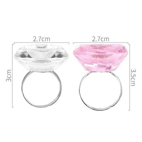 Crystal Eyelash Glue Ring Holder - 2 Pack