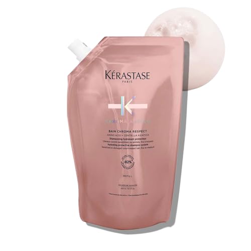 Kerastase Chroma Absolue Chroma Respect Shampoo Refill Pouch For Sensitized or Damaged Color-Treated Hair - Protects and Hydrates Fine To Medium Hair with Glycerin and Hyaluronic Acid