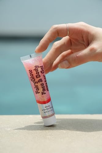 Hair & Body Glitter Gel - Pink Sparkle Makeup (Kids & Adults)