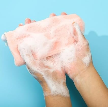 12 Pcs Exfoliating Mesh Soap Pouches with Drawstring - Body & Facial