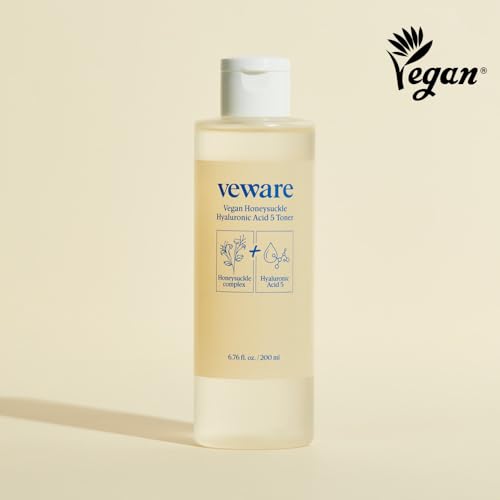 Vegan Honeysuckle Hyaluronic Acid 5 Toner - Hydrating & Soothing Toner for Sensitive Skin - Fragrance-Free, Alcohol-Free, 200ml