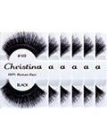 6 Pack False Eyelashes by Christina