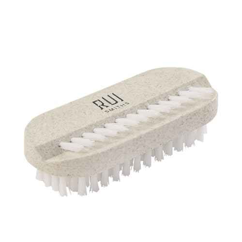 Rui Smiths CarbonConscious Nail Cleaning Brush with 2-Sided Bristles for Manicure and Pedicure Grooming | Made with Wheat Straw Bioplastic