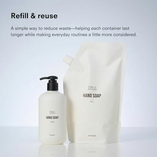 Public Goods Natural Hand Soap Refill, 34 Fl Oz
