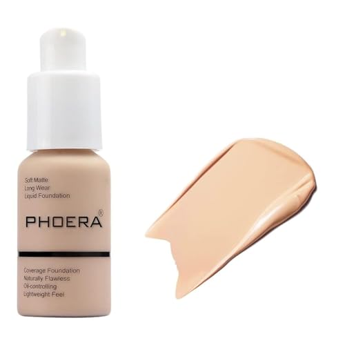 ABRUS Full Coverage Foundation 30ml - Soft Matte, Oil Control, 24HR Wear