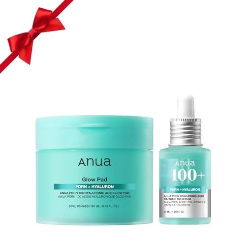 Anua PDRN Deep Hydrating Prep & Boost Duo,Youthful looking & Moisture Plumping Synergy, Salmon DNA, Hyaluronic Acid, Mini Sheet mask for Day & Night Routine, Korean skincare set