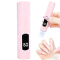 Kylara Pink Handheld UV Nail Lamp for Gel Nails, 60Min Cordless LED Nail Dryer