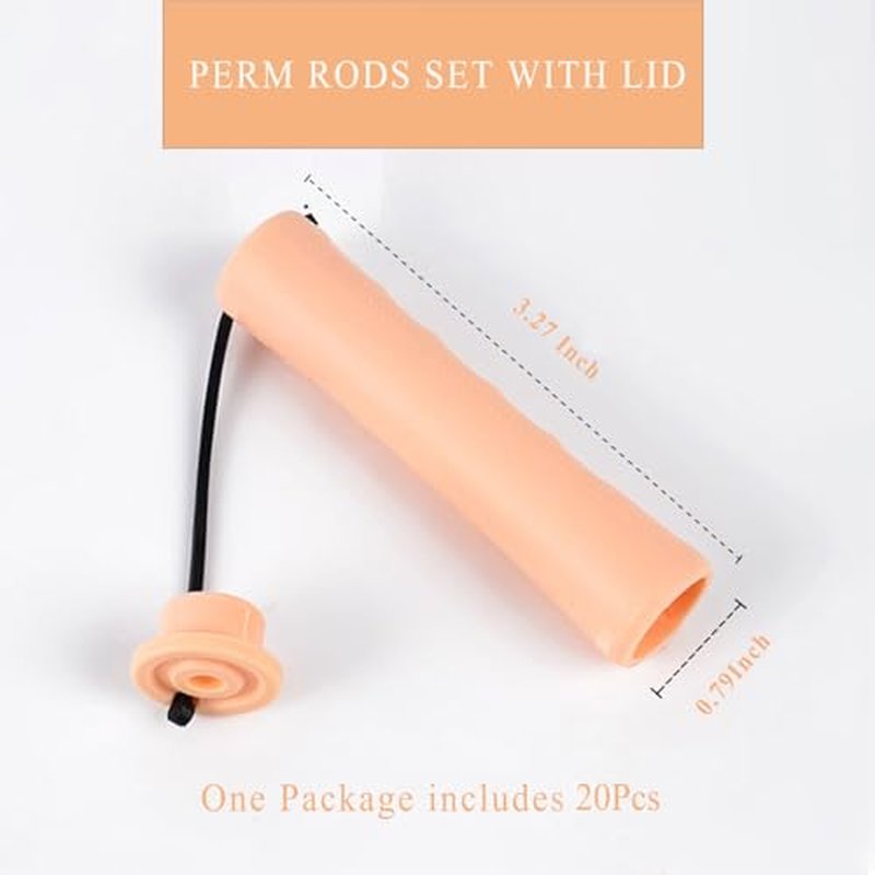 40Pcs Perm Rods Set for Natural Hair - Plastic Wave Rollers
