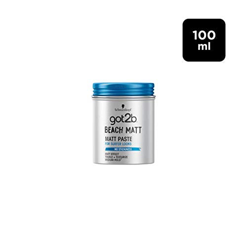 Schwarzkopf got2b Beach Matt Surfer Look Matt Paste 3.5 oz - Pack of 6