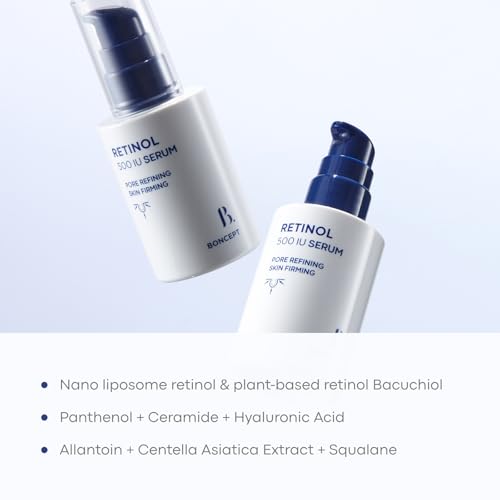 Retinol 500IU Serum 1.01 fl.oz / 30 ml | Gentle & Lightweight Anti-Aging Korean Beauty