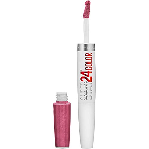 MAYBELLINE Super Stay 24, 2-Step Liquid Lipstick Makeup, Long Lasting Highly Pigmented Color with Moisturizing Balm, Blush On, Pink, 1 Count