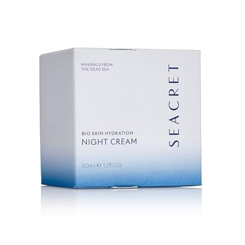 SEACRET Bio Skin Hydration Night Cream - Bio-Fermented Dead Sea Minerals with Niacinamide, Jojoba & Argan Oil - Deep Overnight Non-Greasy Hydration and Repair for Firmer, Renewed Skin, 1.7 fl oz