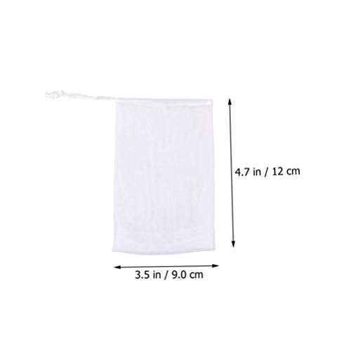 Foaming Soap Net Pouch 50pcs Mesh Bags for Bath & Body Cleaning