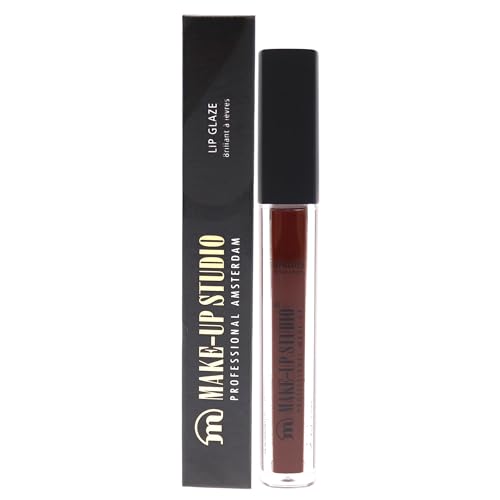 Make-Up Studio Amsterdam Lip Glaze - High Shine, Hydrating, Long-Lasting Maroon Lip Gloss - 0.13 Oz
