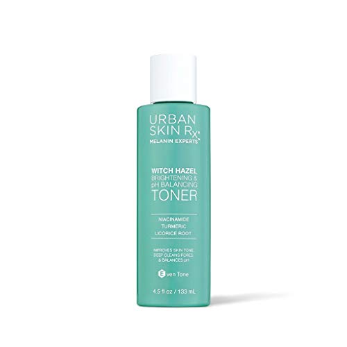 Witch Hazel Brightening & pH Balancing Toner, USRx®, Clarifies Pores, Improves The Appearance of Uneven Skin Tone, Formulated with Antioxidants, Niacinamide and Alpha Hydroxy Acids, 4.5 Fl Oz