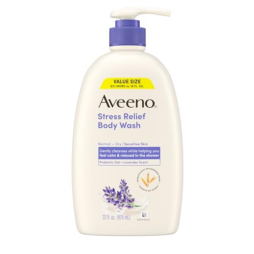 Aveeno Stress Relief Body Wash Lavender 33 fl oz