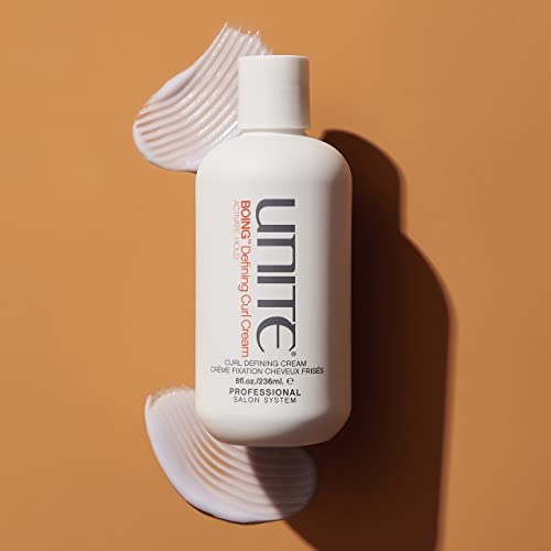 UNITE Hair ? BOING Defining Curl Cream ? Curl Activating Styling Cream for Definition, Flexible Hold & Frizz Control ? For Wavy, Curly & Coily Hair ? UV & Thermal Protection ? 8 Fl Oz
