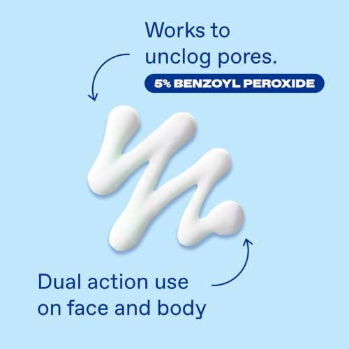 Differin Acne Face Wash with 5% Benzoyl Peroxide - 4oz Daily Cleanser (Pack of 1)