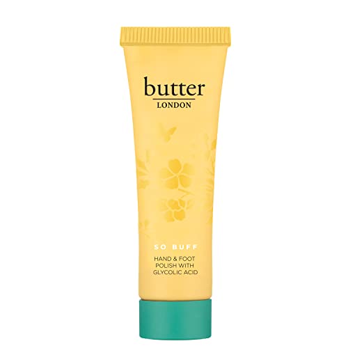 butter LONDON So Buff Hand and Foot Polish with Glycolic Acid, Gently Exfoliates to Remove Dead Skin, Antioxidant-Rich Ingredients, Cruelty, Paraben & Mineral Oil Free