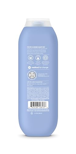 Method Moisturizing Shampoo, Simply Nourish with Shea Butter, Coconut, and Rice Milk Scent Notes, Paraben and Sulfate Free, 14 oz (Pack of 1)