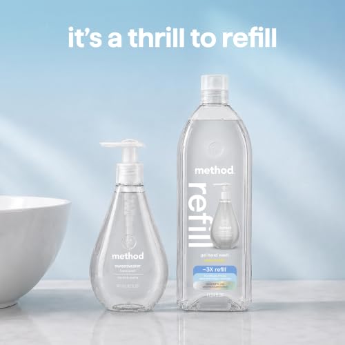 Method Gel Hand Wash Refill - Sweet Water, 34 fl oz - Gentle & Eco-Friendly