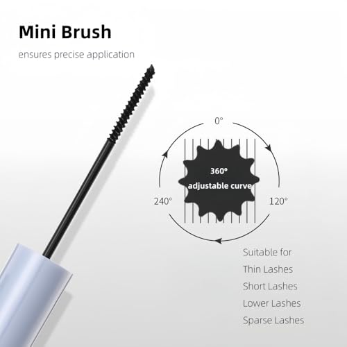 Mini Brush Waterproof Mascara – Clump-Free, Smudge-Proof