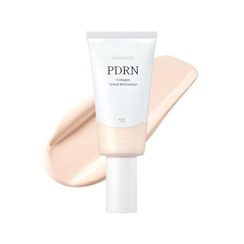 Mixsoon PDRN Collagen Tinted Moisturizer No. 10 Ease – Hydrating Skin-Fused Base, 10 Shades, 50ml