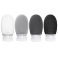 TSA Approved Silicone Travel Bottles 2oz 4-Pack Leak Proof