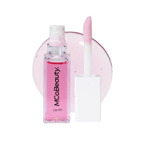 MCoBeauty Lip Oil Hydrating Tinted Lip Gloss Sheer Rose - Nourishing & Non-Sticky