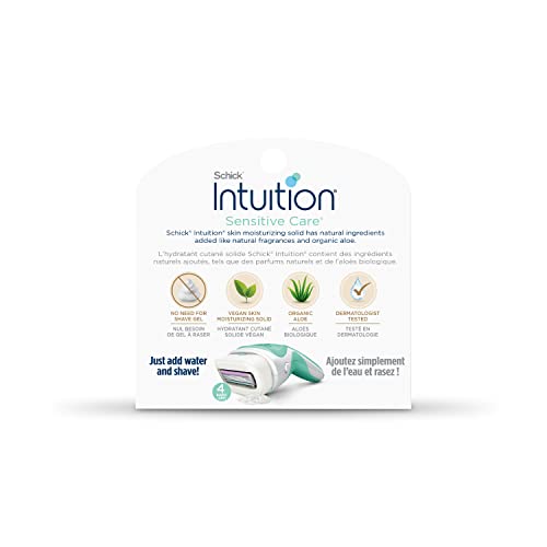 Schick Intuition Sensitive Skin Razor Refills with Aloe & Vitamin E - 3 Count