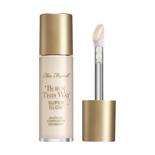 Too Faced Born This Way Super Glow Multi-Use Highlighting Skin Enhancer | Hydrating Natural Glow Gel with Radiant Finish for Illuminated Skin | Non-Greasy + Blendable